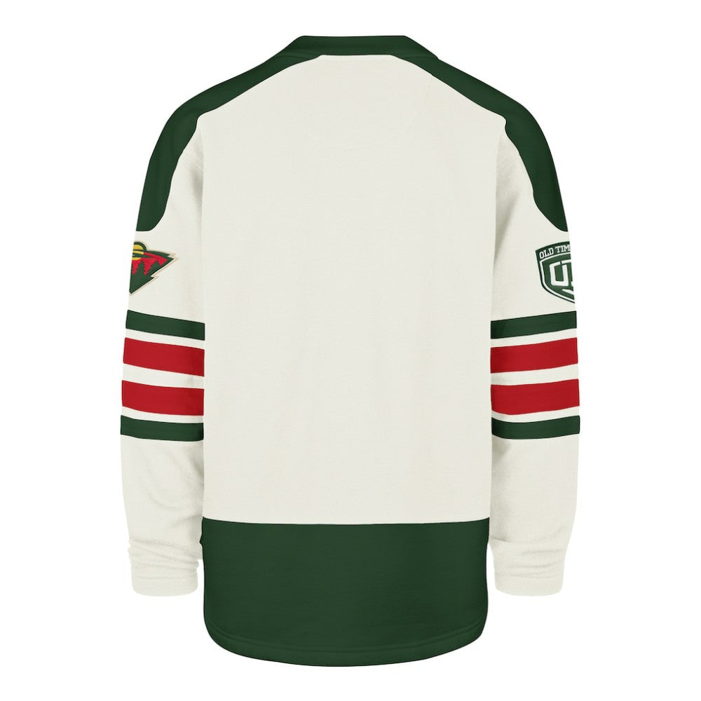 Minnesota Wild '47 Pond Hockey Trio Eternal Lacer Sweatshirt - Cream | US 203760207