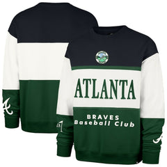 Atlanta Braves '47 Tee Up Maximalist Fleece Sweatshirt - Green Sweatshirts
