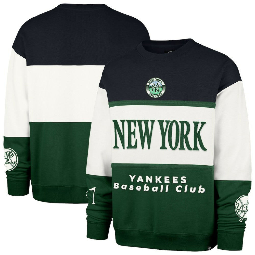 New York Yankees '47 Tee Up Maximalist Fleece Sweatshirt - Green Sweatshirts