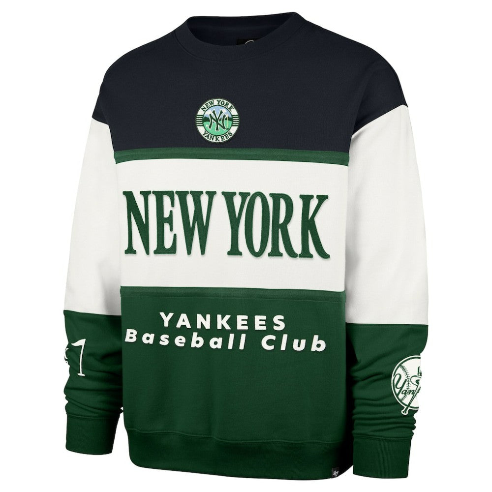 New York Yankees '47 Tee Up Maximalist Fleece Sweatshirt - Green Sweatshirts