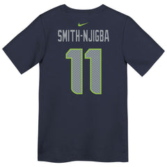 Jaxon Smith-Njigba Seattle Seahawks Preschool Super Bowl LX Patch Name & Number T-Shirt - College Navy T-shirts