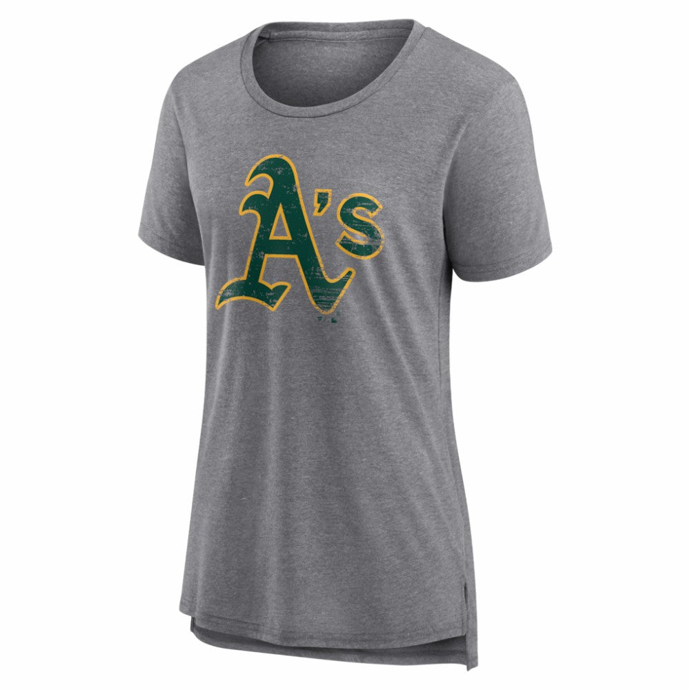 Athletics Women's Heritage Personalized Any Name & Number Tri-Blend T-Shirt - Gray T-shirts