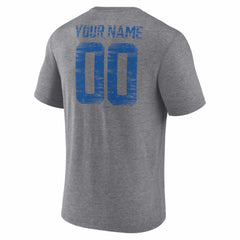 Toronto Blue Jays Heritage Personalized Any Name & Number Tri-Blend T-Shirt - Gray T-shirts