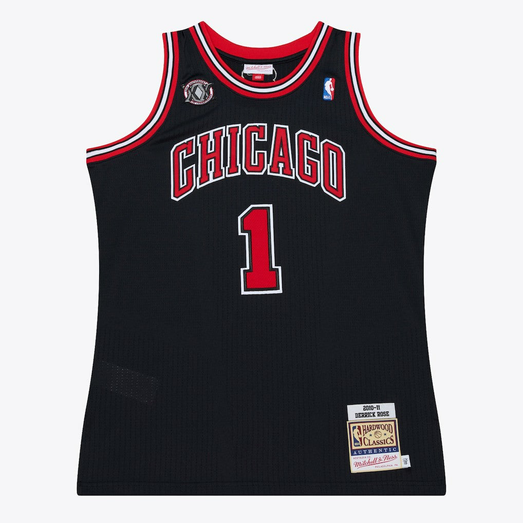 Derrick Rose Chicago Bulls 2010-11 Authentic Jersey Black - Mitchell & Ness