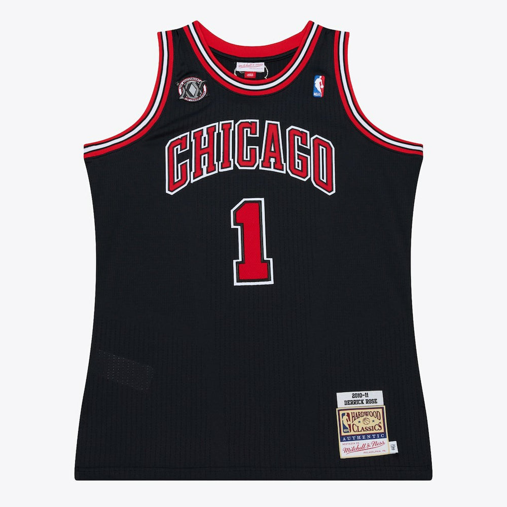 Derrick Rose Chicago Bulls 2010-11 Authentic Jersey Black - Mitchell & Ness
