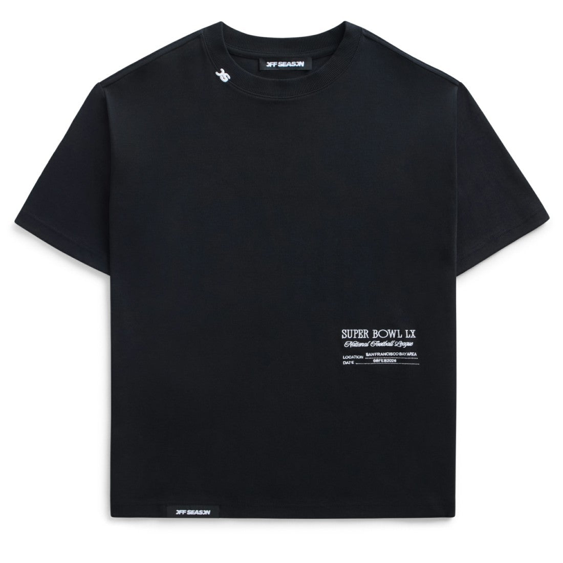 Off Season x NFL Unisex Super Bowl LX Graphic T-Shirt - Black T-shirts
