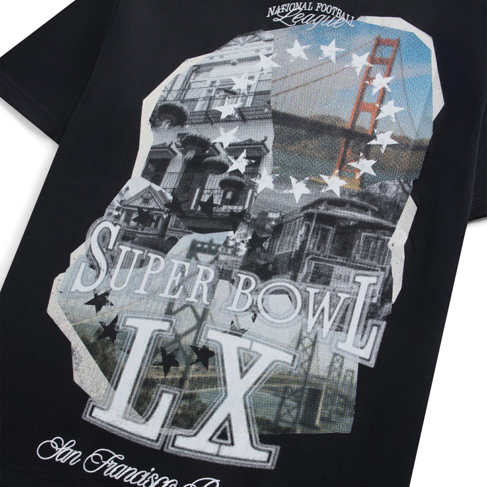 Off Season x NFL Unisex Super Bowl LX Graphic T-Shirt - Black T-shirts