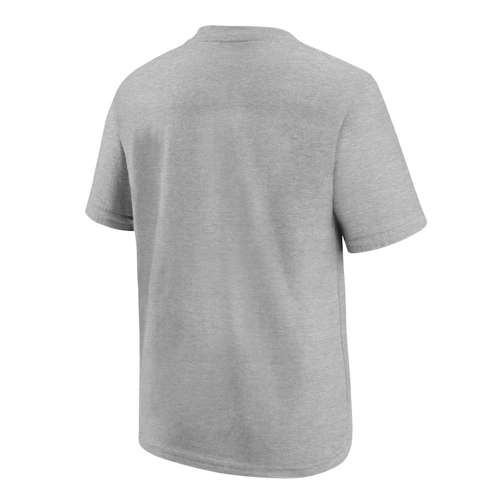 New England Patriots Youth 2025 AFC Champions Locker Room Trophy Collection Authentic T-Shirt - Gray T-shirts