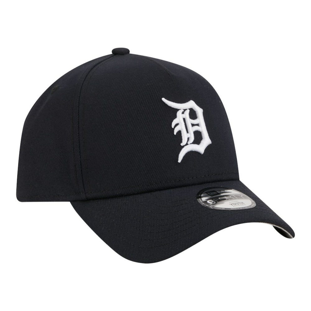 Detroit Tigers New Era Youth 9FORTY A-Frame Adjustable Hat - Navy Hats