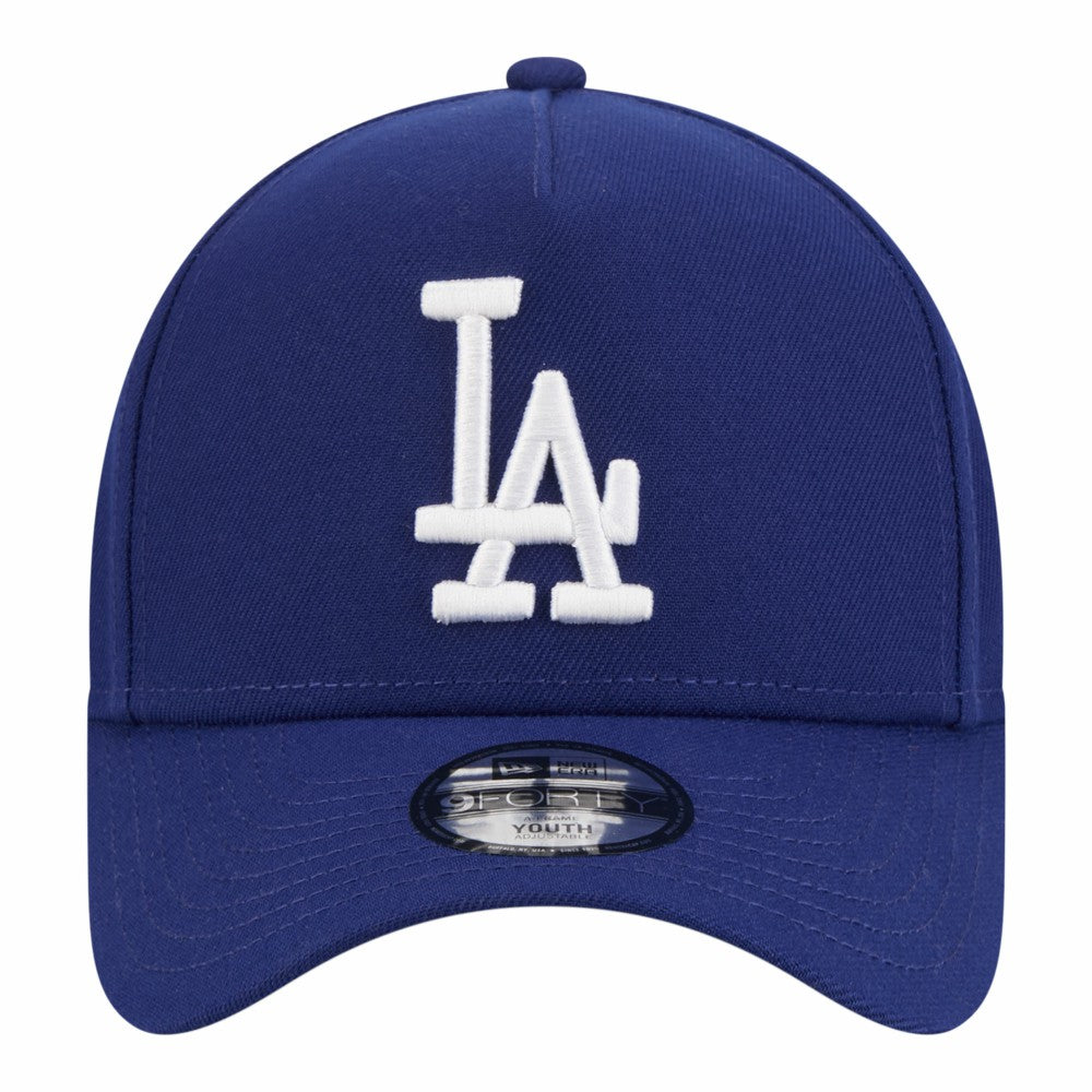 Los Angeles Dodgers New Era Youth 9FORTY A-Frame Adjustable Hat - Royal Hats