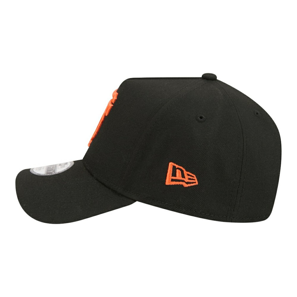 San Francisco Giants New Era Youth 9FORTY A-Frame Adjustable Hat - Black Hats