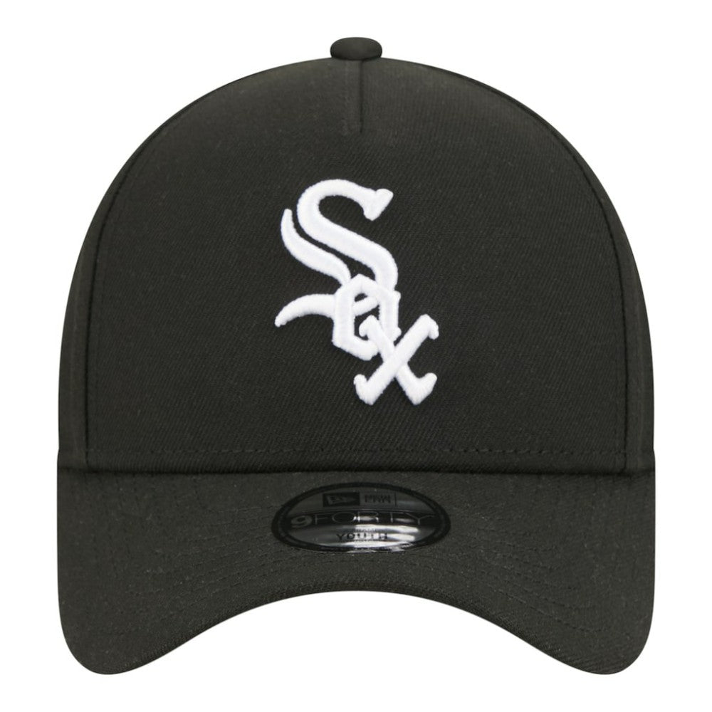 Chicago White Sox New Era Youth 9FORTY A-Frame Adjustable Hat - Black Hats