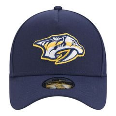 Nashville Predators New Era Youth 9FORTY A-Frame Adjustable Hat - Navy | US 203773485
