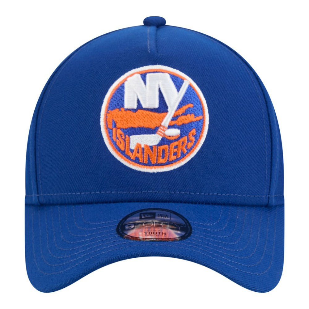 New York Islanders New Era Youth 9FORTY A-Frame Adjustable Hat - Royal | US 203773487
