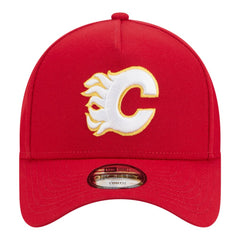 Calgary Flames New Era Youth 9FORTY A-Frame Adjustable Hat - Red | US 203773489