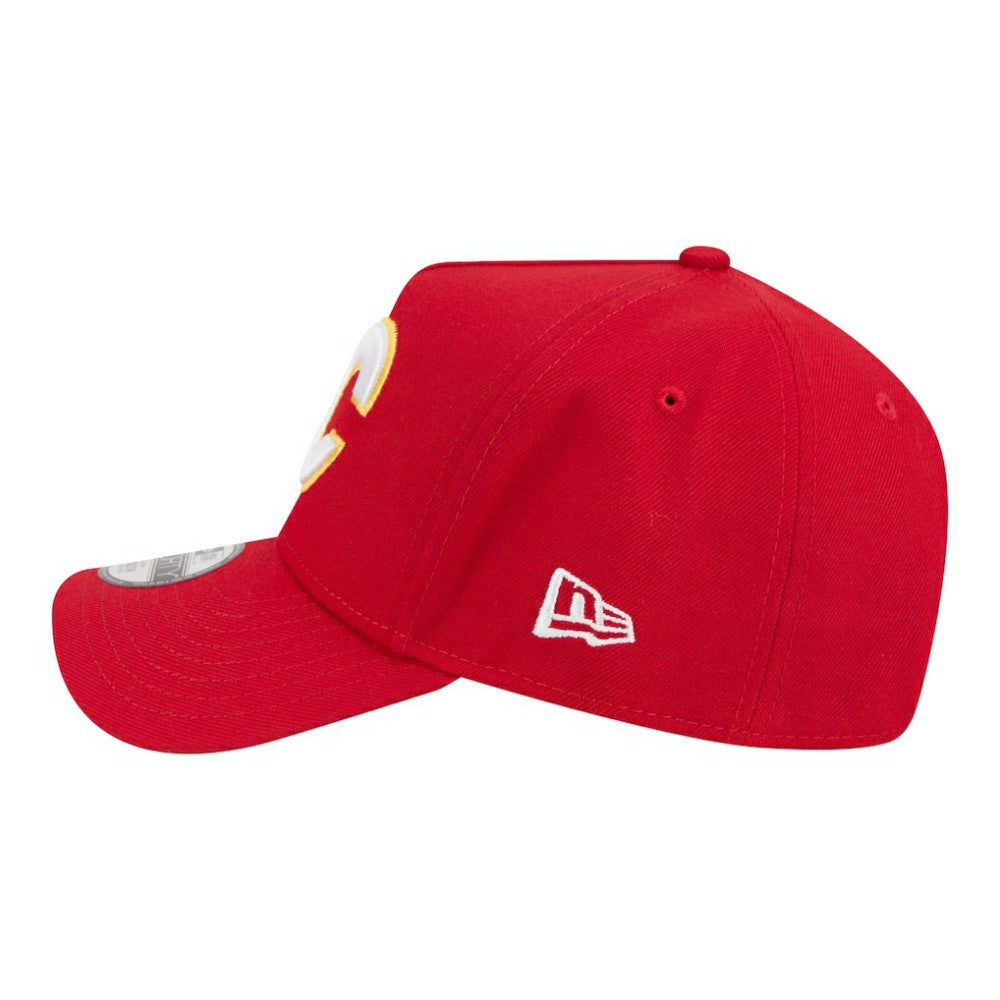 Calgary Flames New Era Youth 9FORTY A-Frame Adjustable Hat - Red | US 203773489