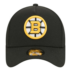 Boston Bruins New Era Youth 9FORTY A-Frame Adjustable Hat - Black | US 203773492