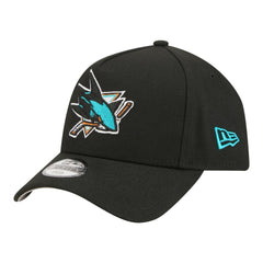 San Jose Sharks New Era Youth 9FORTY A-Frame Adjustable Hat - Black | US 203773496