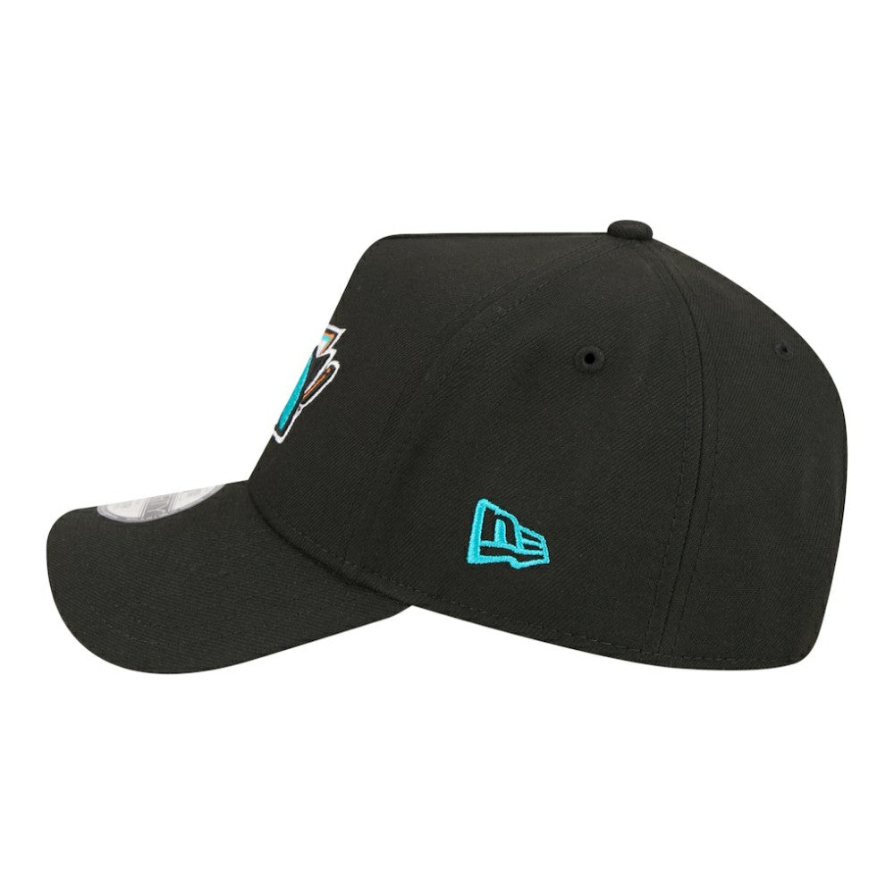 San Jose Sharks New Era Youth 9FORTY A-Frame Adjustable Hat - Black | US 203773496