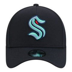 Seattle Kraken New Era Youth 9FORTY A-Frame Adjustable Hat - Deep Sea Blue | US 203773497