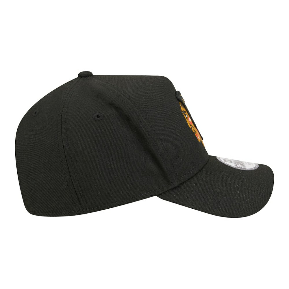 Chicago Blackhawks New Era Youth 9FORTY A-Frame Adjustable Hat - Black | US 203773498