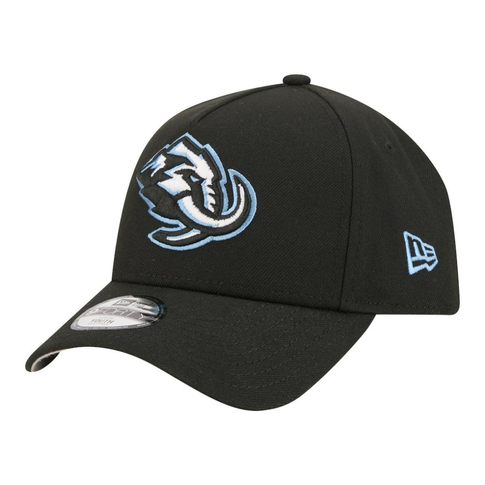 Utah Mammoth New Era Youth 9FORTY A-Frame Adjustable Hat - Black | US 203773502