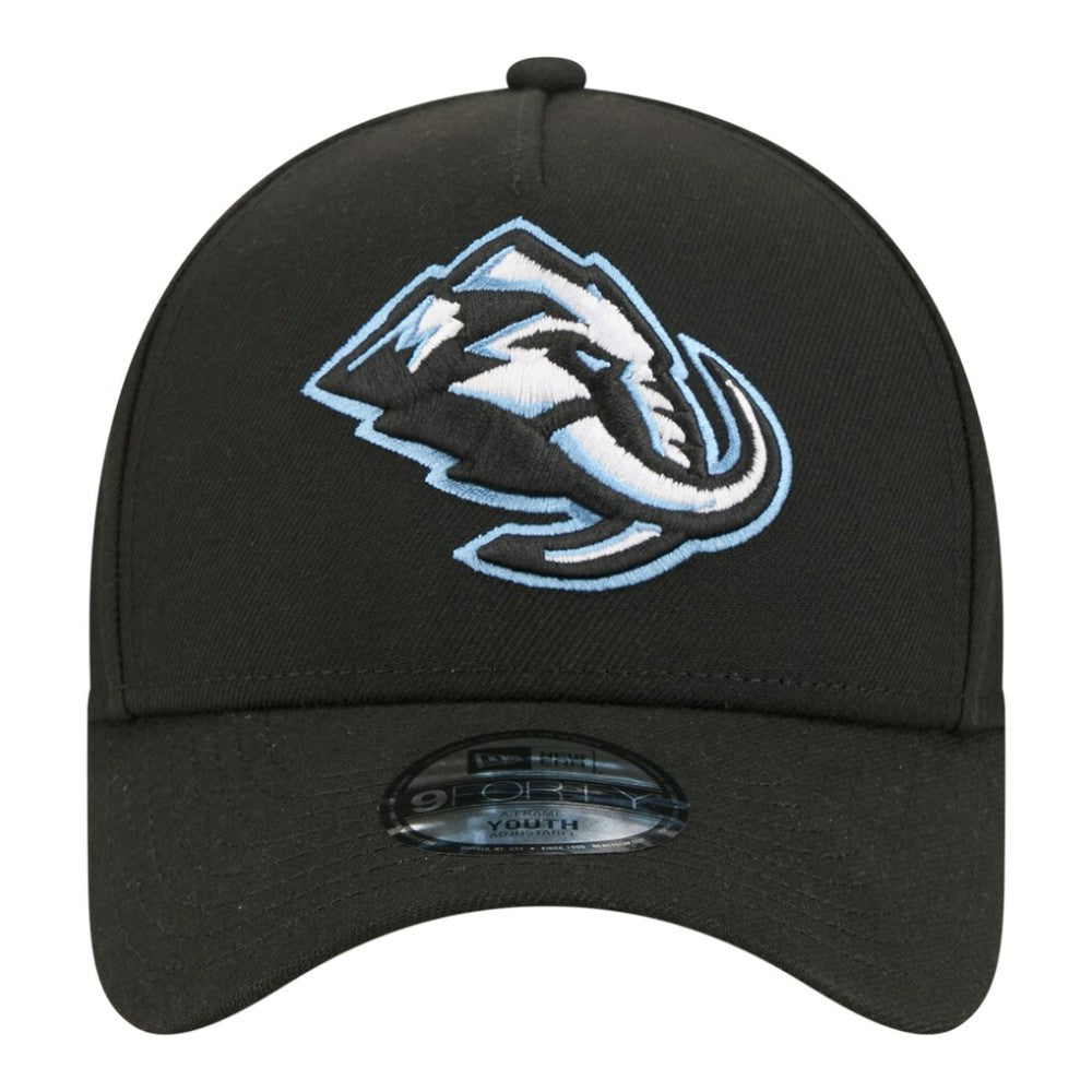 Utah Mammoth New Era Youth 9FORTY A-Frame Adjustable Hat - Black | US 203773502