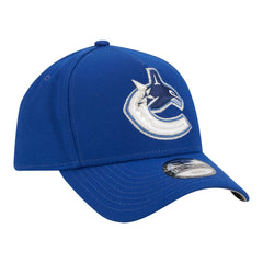 Vancouver Canucks New Era Youth 9FORTY A-Frame Adjustable Hat - Blue | US 203773503