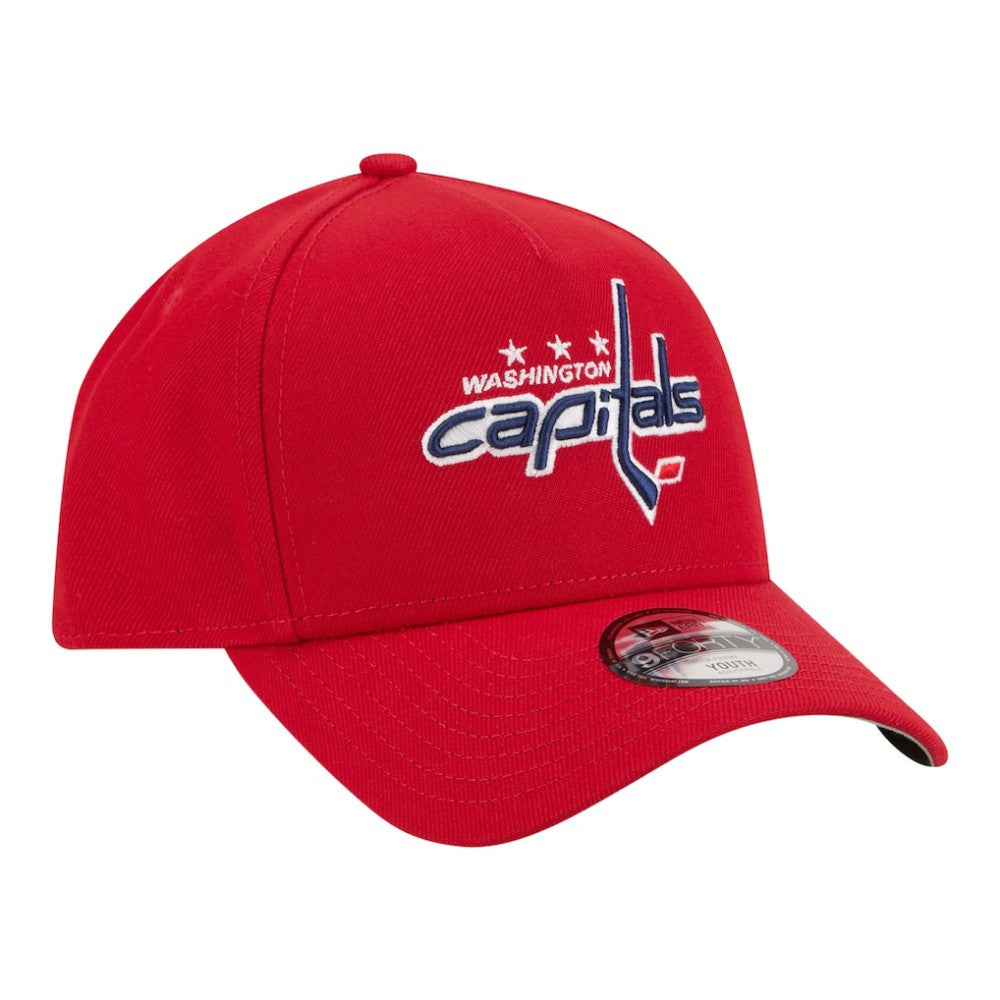 Washington Capitals New Era Youth 9FORTY A-Frame Adjustable Hat - Red | US 203773506