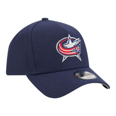 Columbus Blue Jackets New Era Youth 9FORTY A-Frame Adjustable Hat - Navy | US 203773507