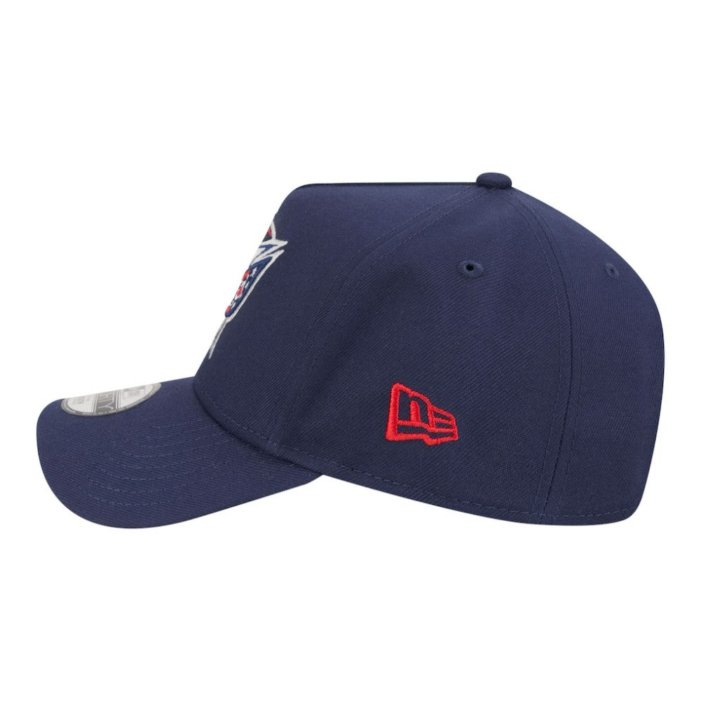 Columbus Blue Jackets New Era Youth 9FORTY A-Frame Adjustable Hat - Navy | US 203773507