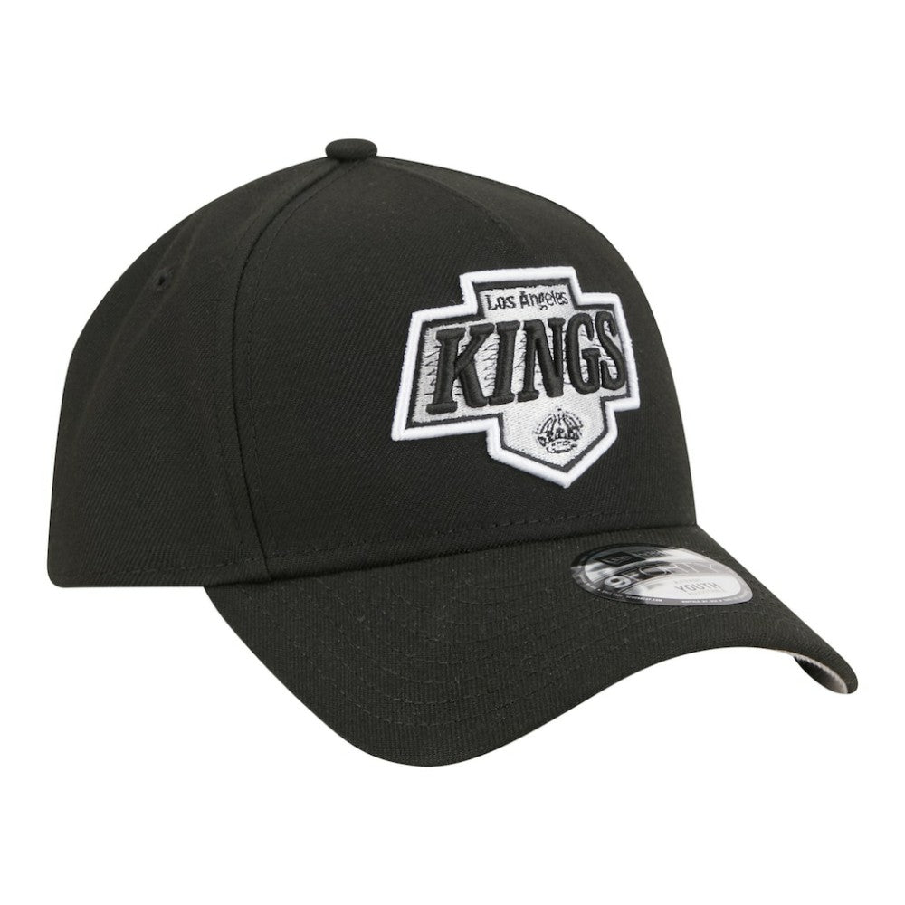 Los Angeles Kings New Era Youth 9FORTY A-Frame Adjustable Hat - Black | US 203773508