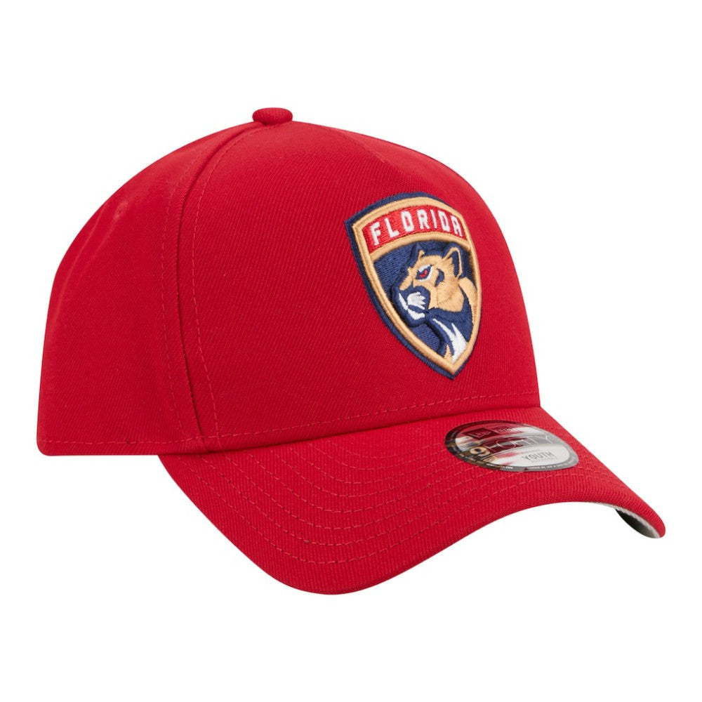 Florida Panthers New Era Youth 9FORTY A-Frame Adjustable Hat - Red | US 203773509