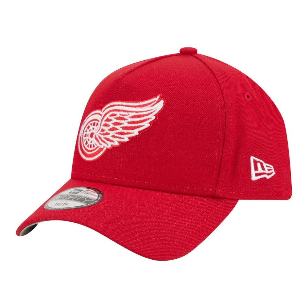 Detroit Red Wings New Era Youth 9FORTY A-Frame Adjustable Hat - Red | US 203773511