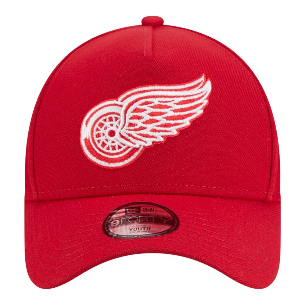 Detroit Red Wings New Era Youth 9FORTY A-Frame Adjustable Hat - Red | US 203773511