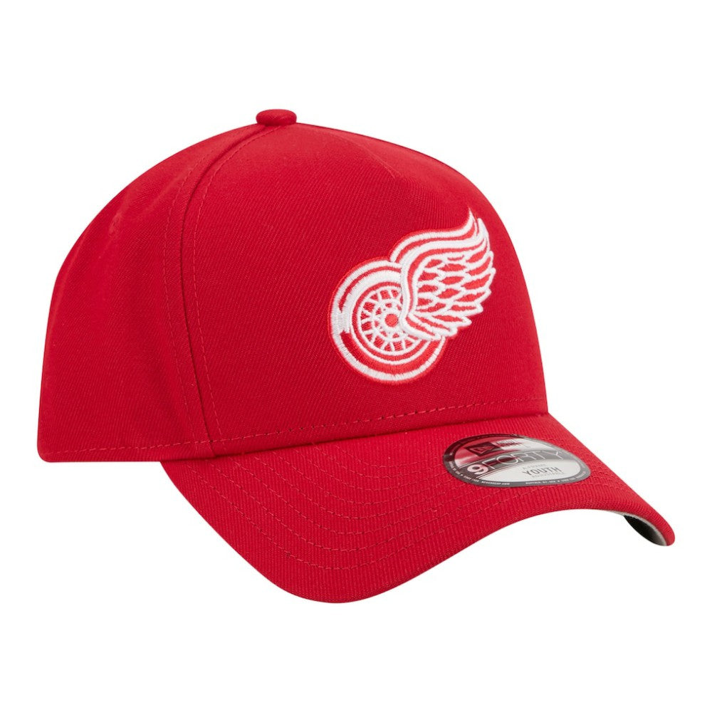 Detroit Red Wings New Era Youth 9FORTY A-Frame Adjustable Hat - Red | US 203773511