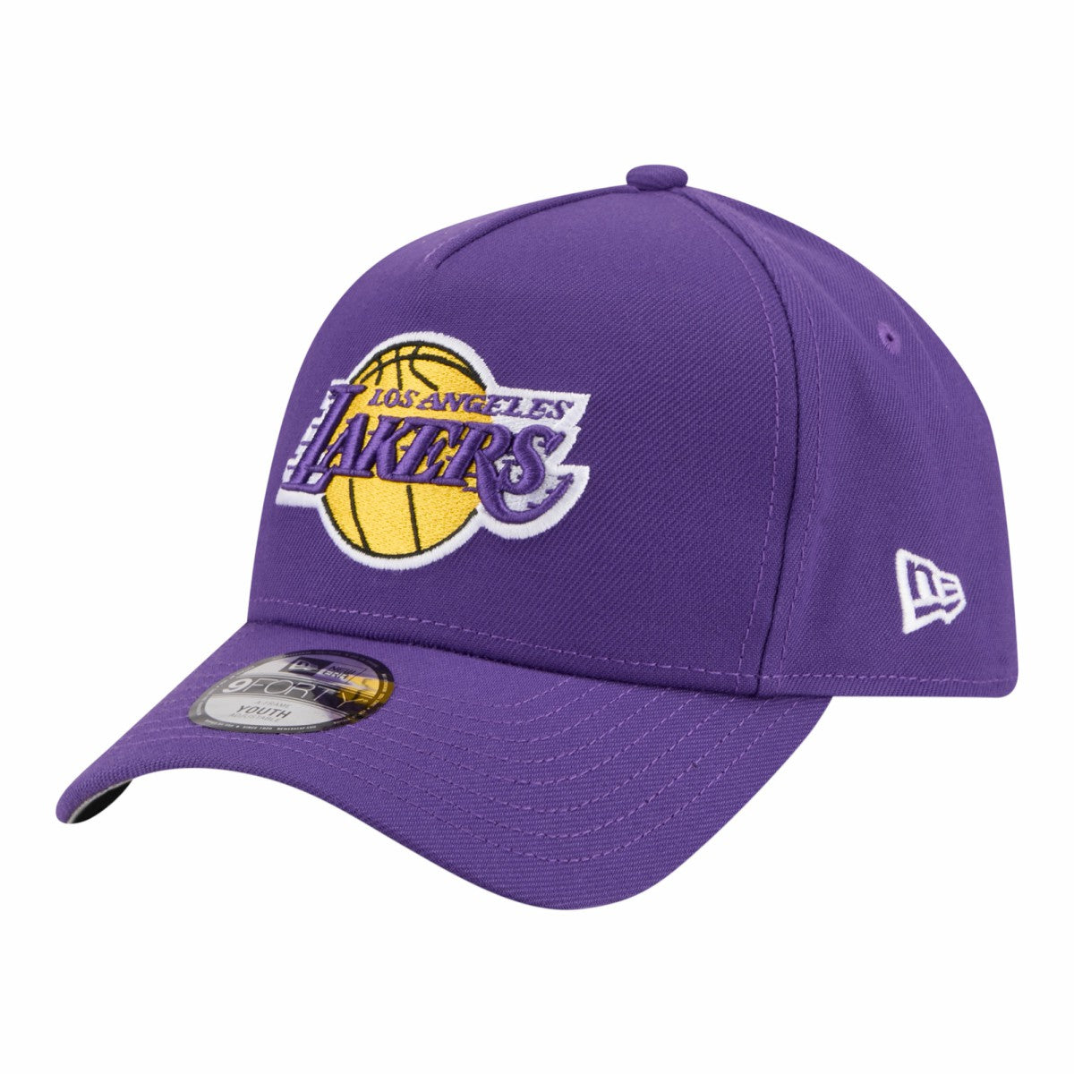 Los Angeles Lakers Youth 9FORTY A-Frame Adjustable Hat Purple - New Era