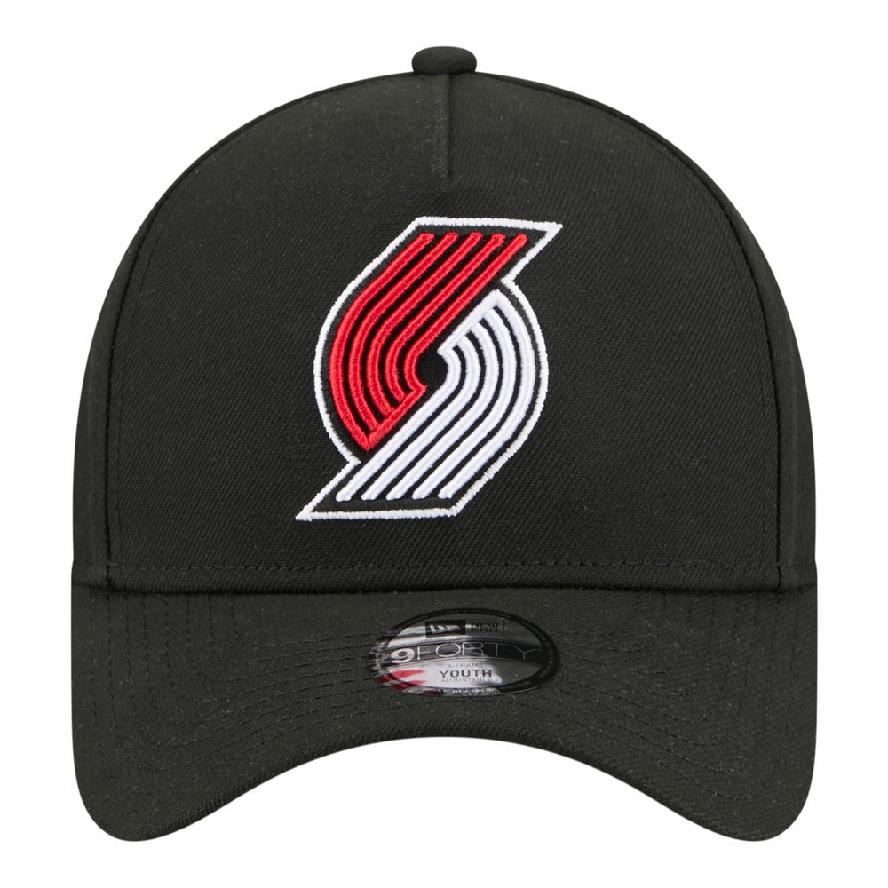 Portland Trail Blazers Youth 9FORTY A-Frame Adjustable Hat Black - New Era