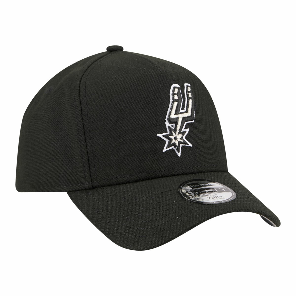 San Antonio Spurs Youth 9FORTY A-Frame Adjustable Hat Black - New Era