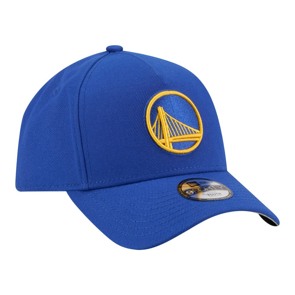 Golden State Warriors Youth 9FORTY A-Frame Adjustable Hat Royal - New Era