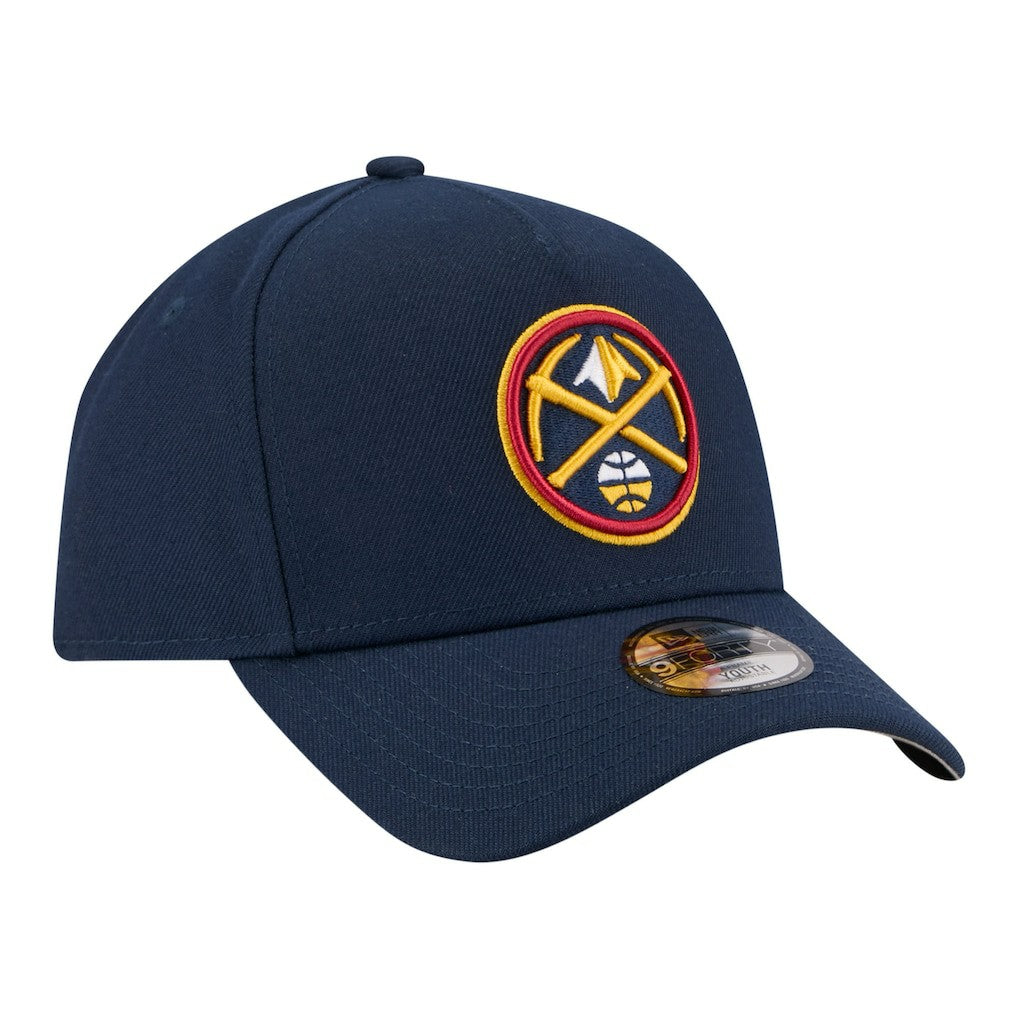 Denver Nuggets Youth 9FORTY A-Frame Adjustable Hat Navy - New Era