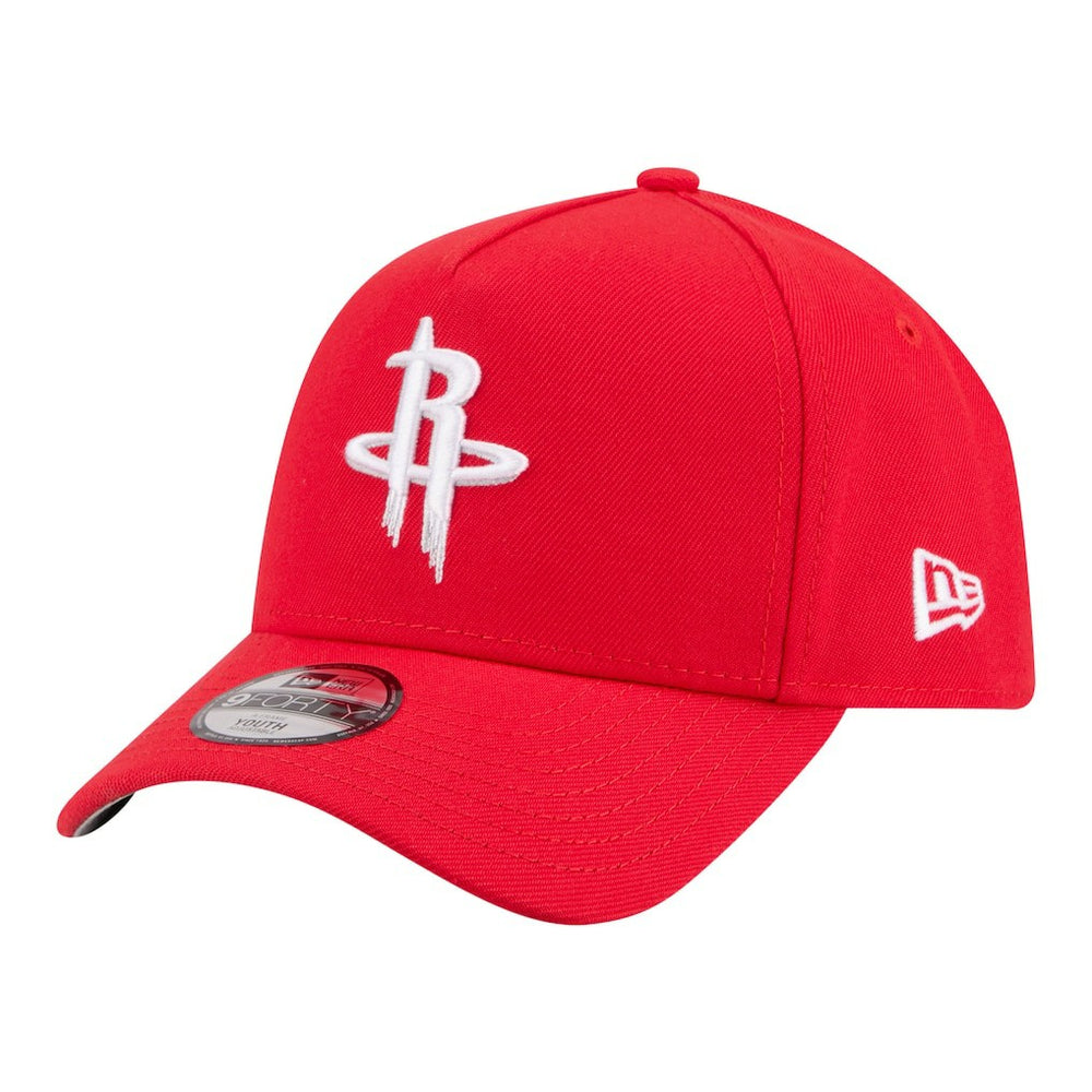 Houston Rockets Youth 9FORTY A-Frame Adjustable Hat Red - New Era