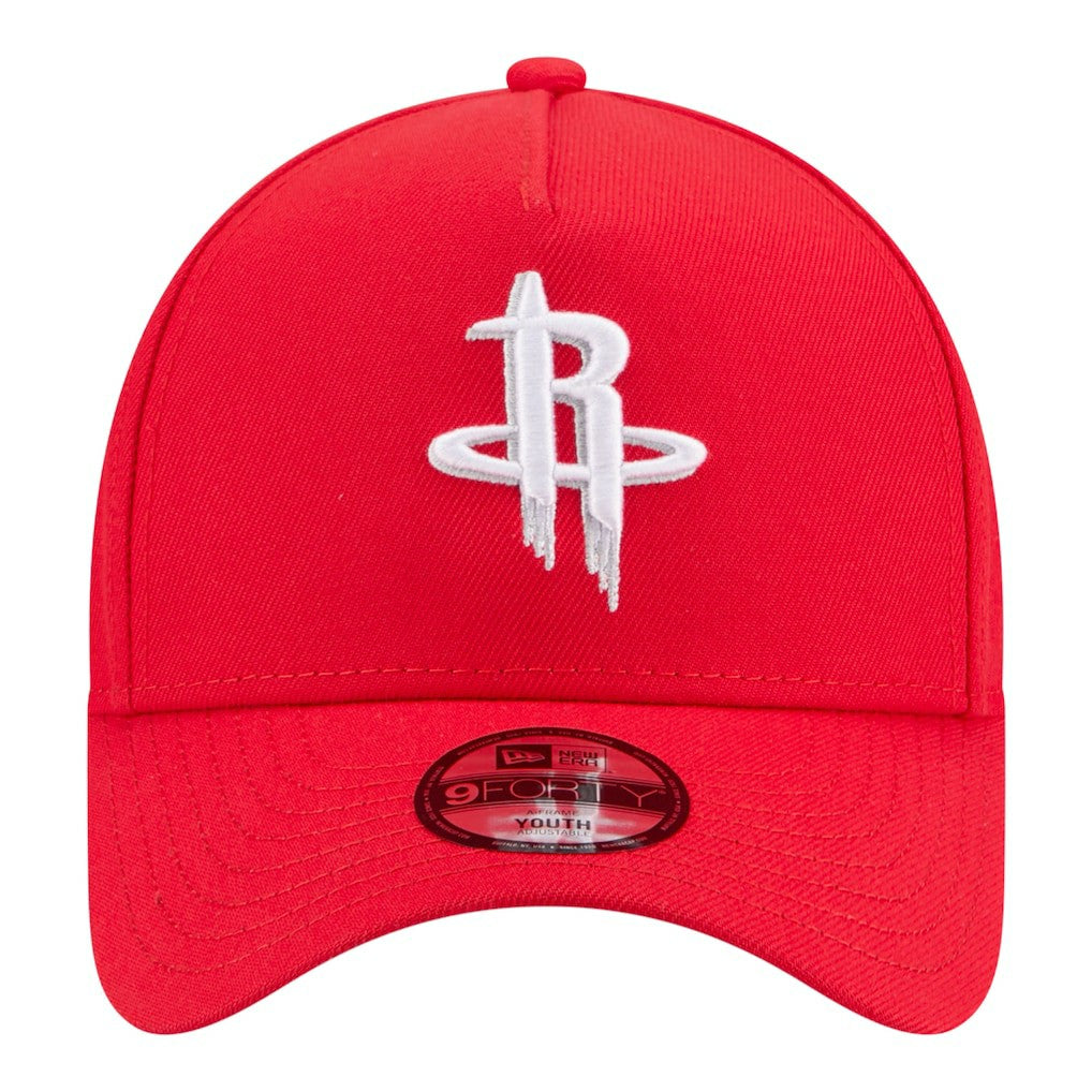 Houston Rockets Youth 9FORTY A-Frame Adjustable Hat Red - New Era