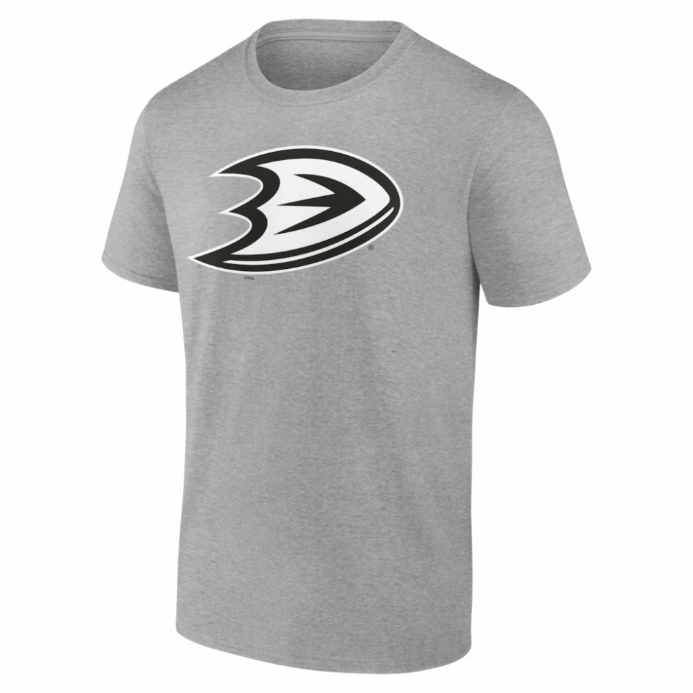 Anaheim Ducks Big & Tall Personalized Name & Number Monochrome T-Shirt - Gray | US 203773683