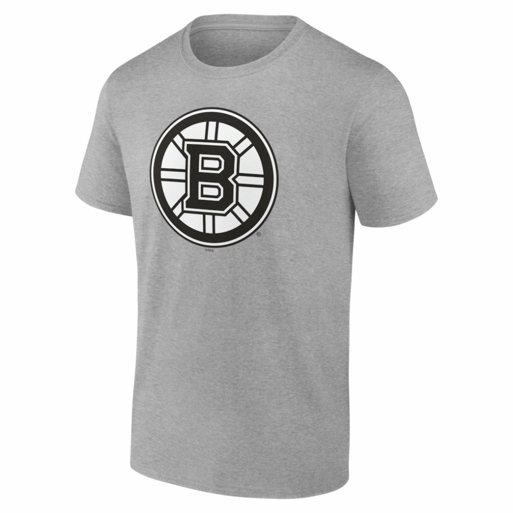 Boston Bruins Big & Tall Personalized Name & Number Monochrome T-Shirt - Gray | US 203773686