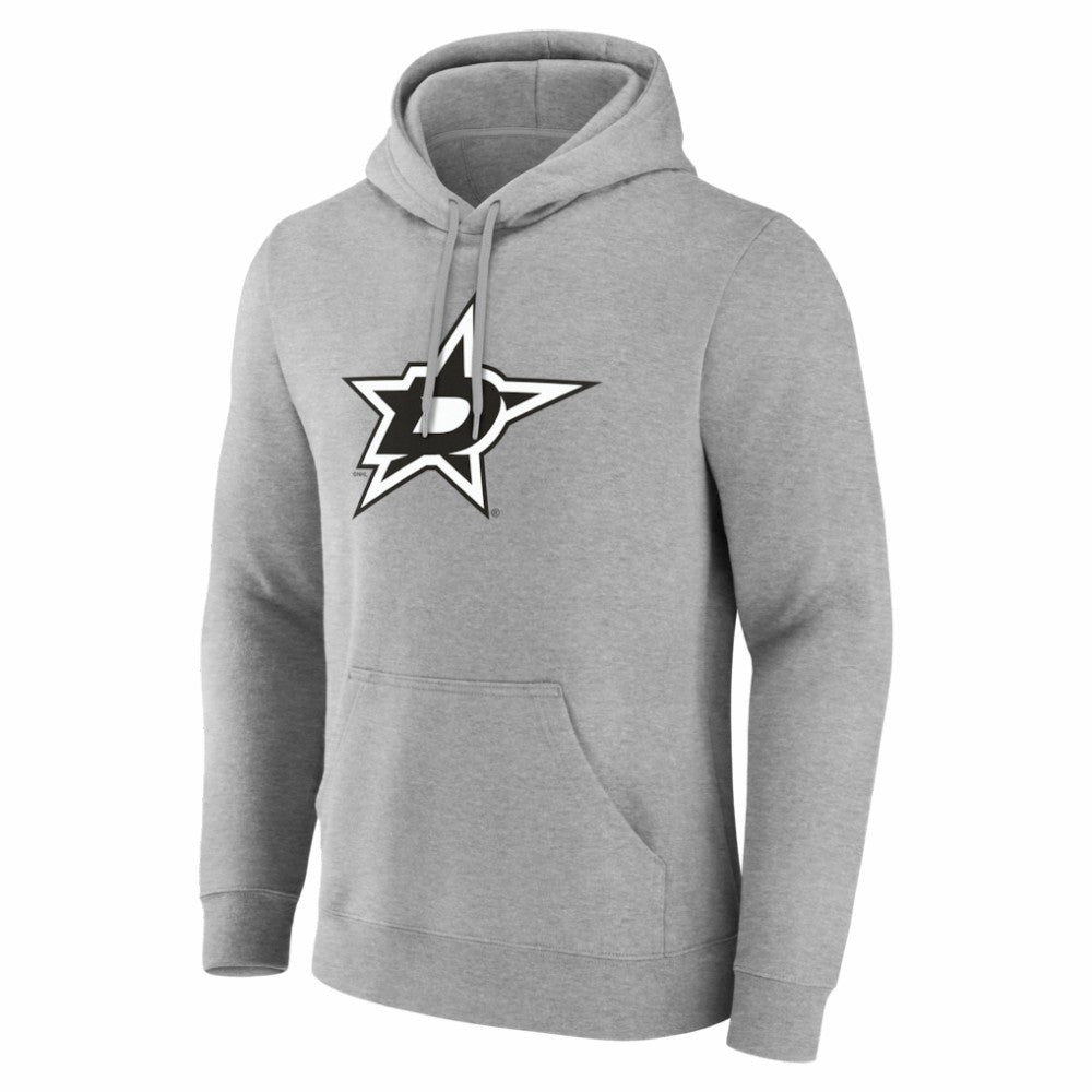 Dallas Stars Big & Tall Personalized Name & Number Monochrome Pullover Hoodie - Gray | US 203773706