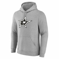 Dallas Stars Big & Tall Personalized Name & Number Monochrome Pullover Hoodie - Gray | US 203773706