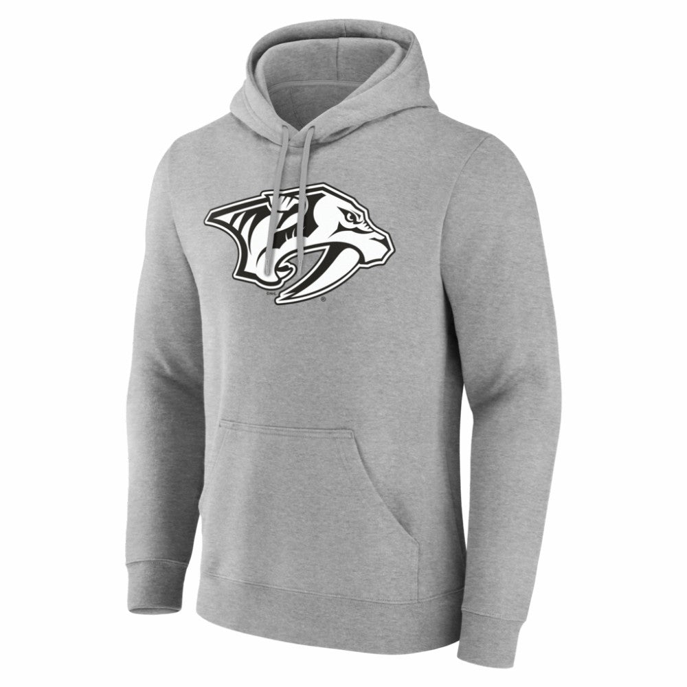 Nashville Predators Big & Tall Personalized Name & Number Monochrome Pullover Hoodie - Gray | US 203773727