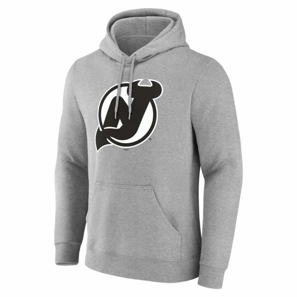 New Jersey Devils Big & Tall Personalized Name & Number Monochrome Pullover Hoodie - Gray | US 203773730