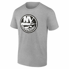 New York Islanders Big & Tall Personalized Name & Number Monochrome T-Shirt - Gray | US 203773734